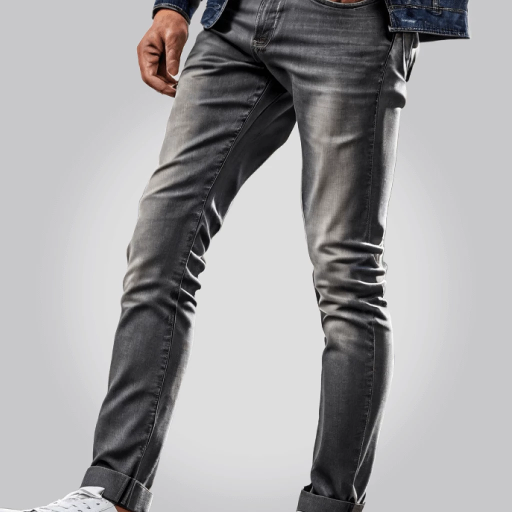 Urban Slate Men's Grey Denim Jeans-34