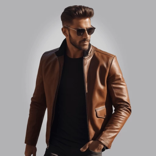 EarthTone Men's Classic Brown Leather Jacket