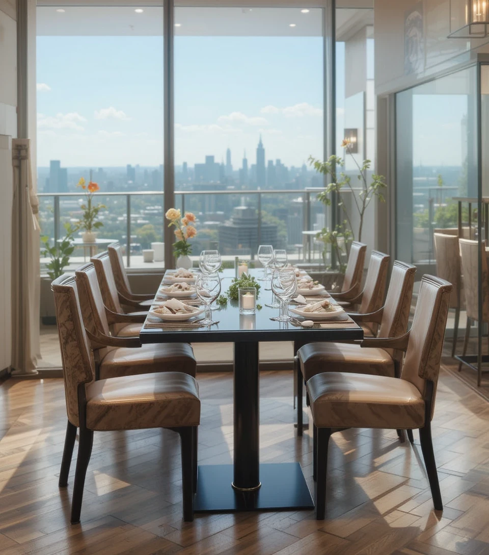VIP Fine Dining Table at Skyline Restaurant