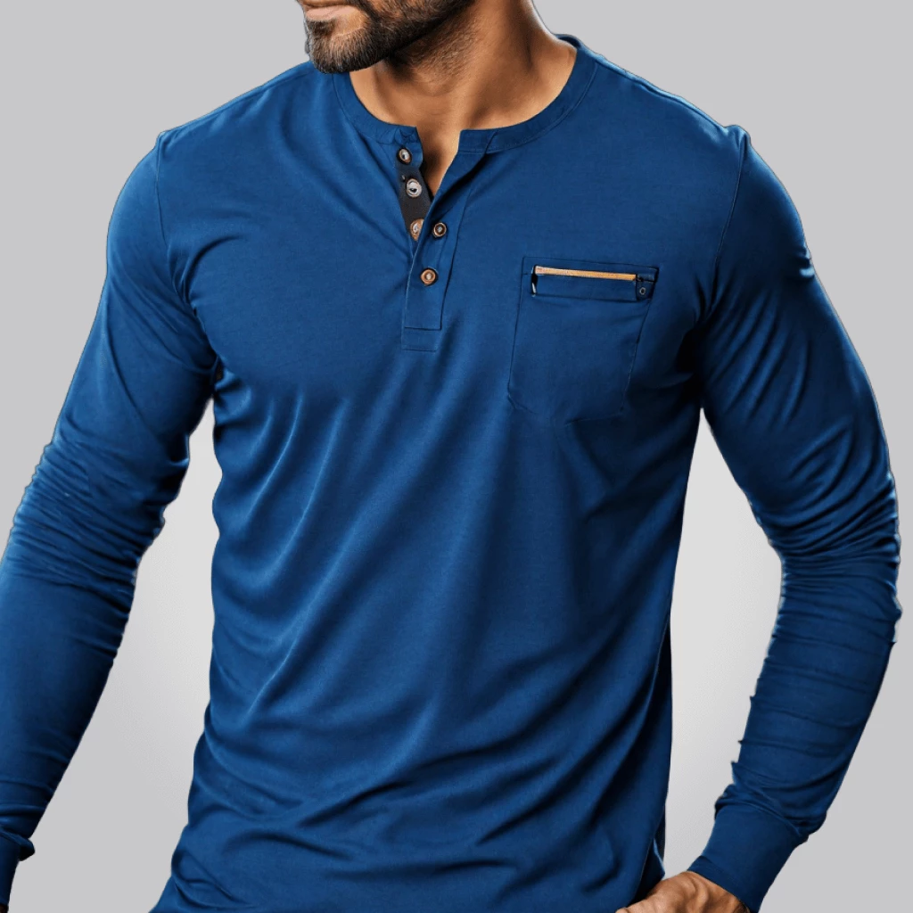 Azure Comfort Full Sleeve T-Shirt-M